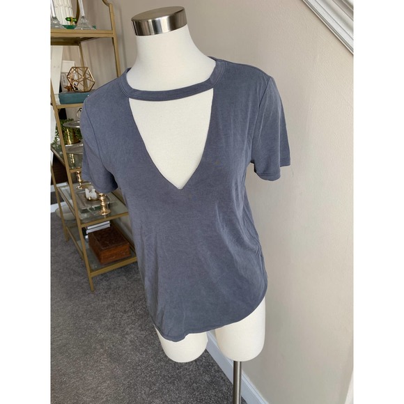 Forever 21 Charcoal Gray Modal t-shirt, size small - Picture 1 of 11